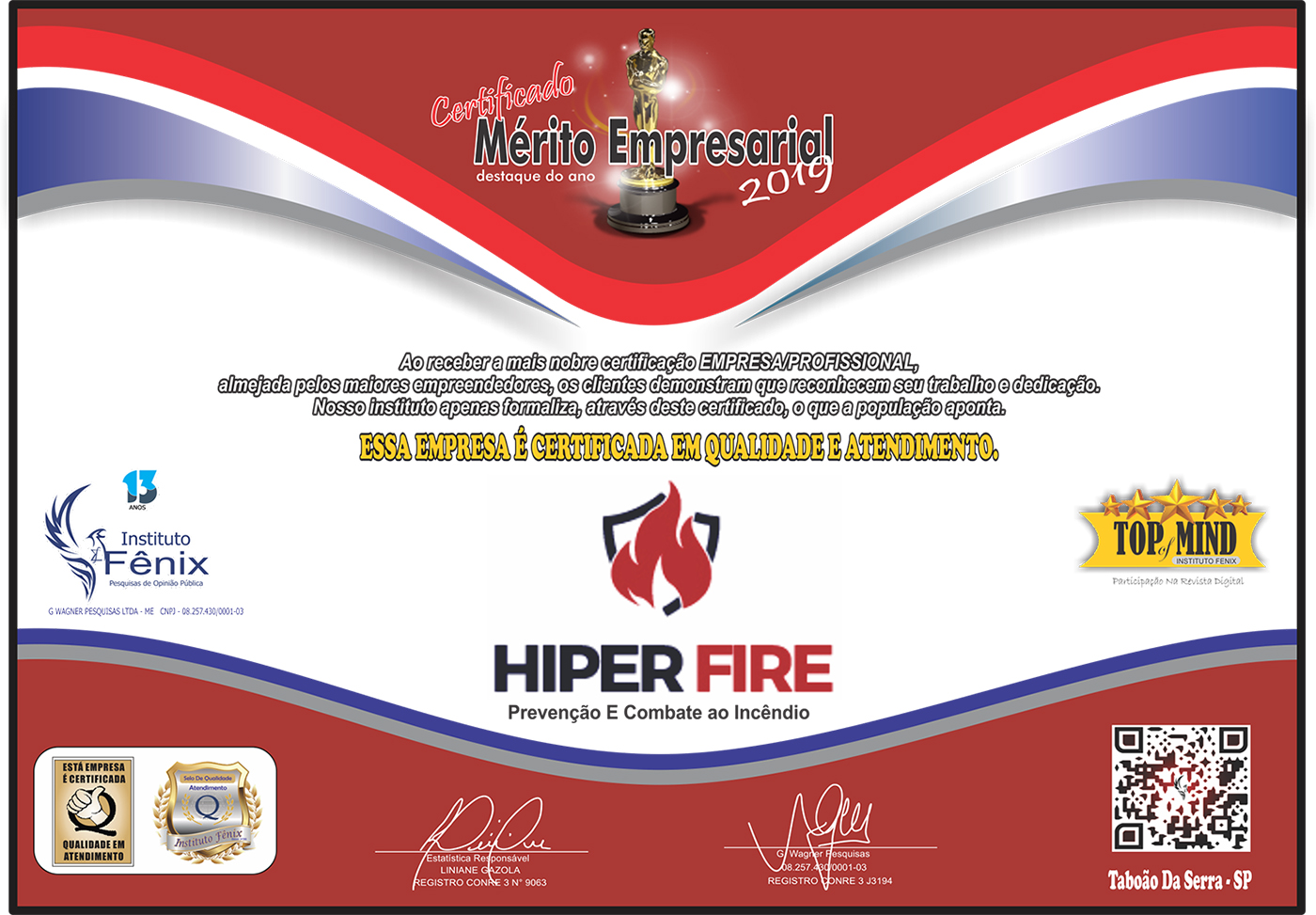 Certificado Hiper Fire
